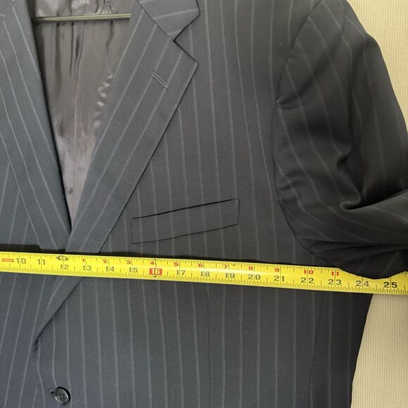 Brooks Brothers Wool Blazer 48R Blue Mens Madison 1818 Estrato Trabaldo Togna - Picture 8 of 14